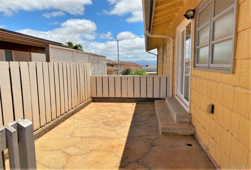 Family room patio.