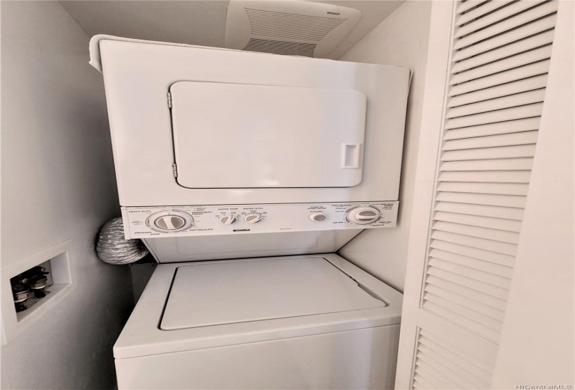 Washer/Dryer in Guest Bathroom closet