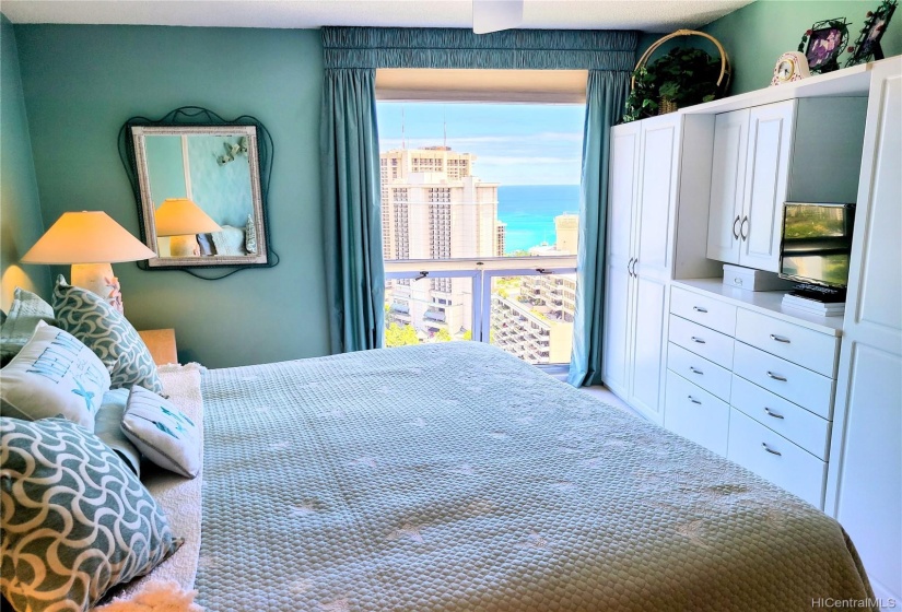 Gorgeous views from your floor to ceiling master bedroom window