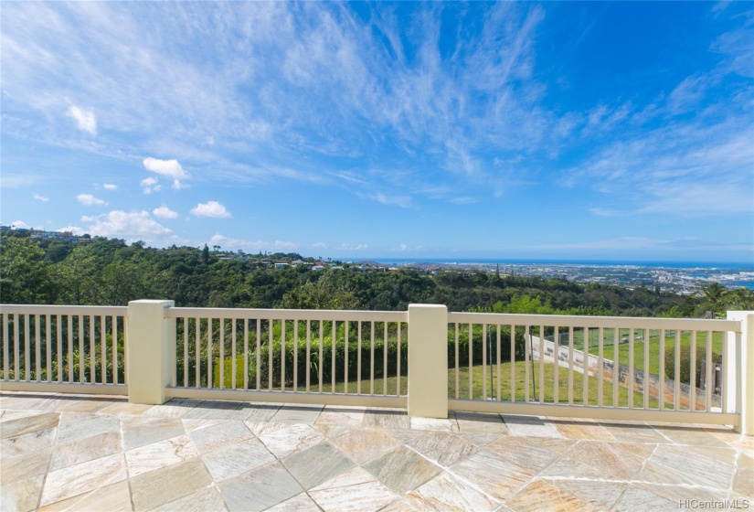 This is the private lanai off the master bedroom suite looking out at your view!