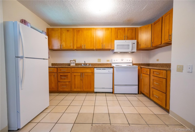 Open concept kitchen.