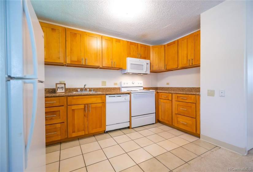 New cabinets and granite countertops.