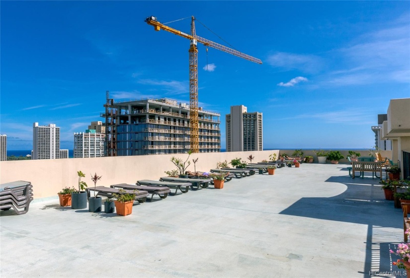 Roof top lounge area