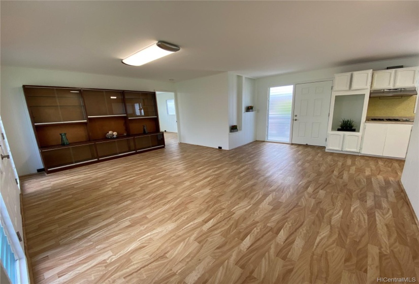 Separate living upstairs- spacious living room