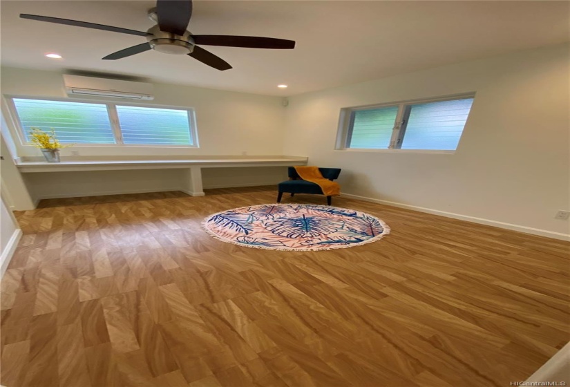 Downstairs Bedroom with split AC