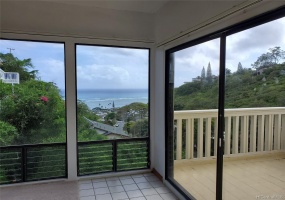 Spectacular ocean views from living room, kitchen and master bedroom.