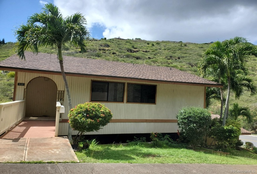 Landscaped when tenants moved in