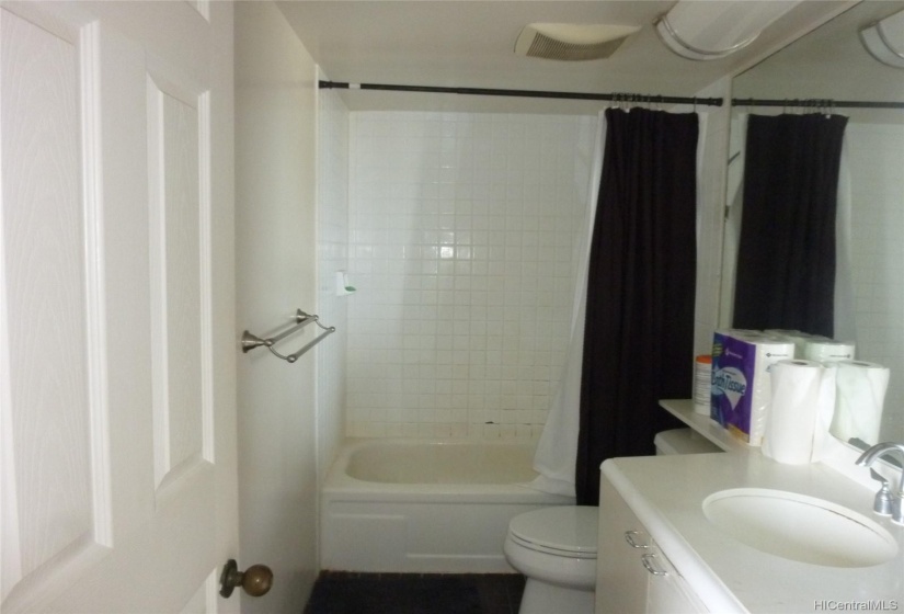 master bath, photo taken before tenants moved in