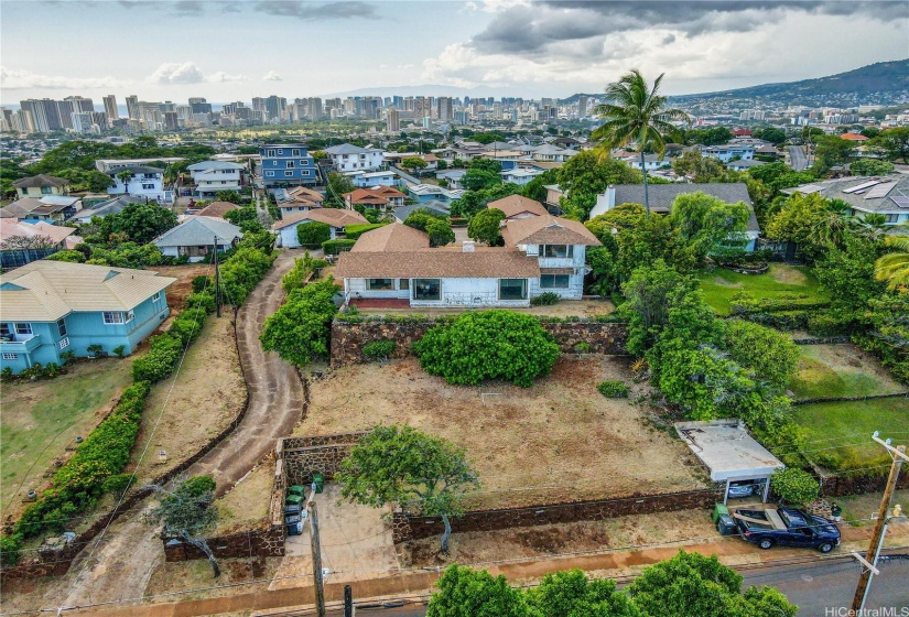 Incredible views off the rear of the property as well - Kaimuki, Kapahulu, Waikiki and more!