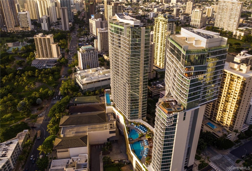 The Penthouse is located at the top of the Diamond Head Tower at the Ritz-Carlton Residences,Waikiki.