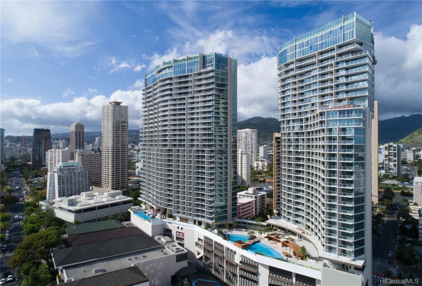 The Penthouse is located at the top of the Diamond Head Tower at the Ritz-Carlton Residences, Waikiki.