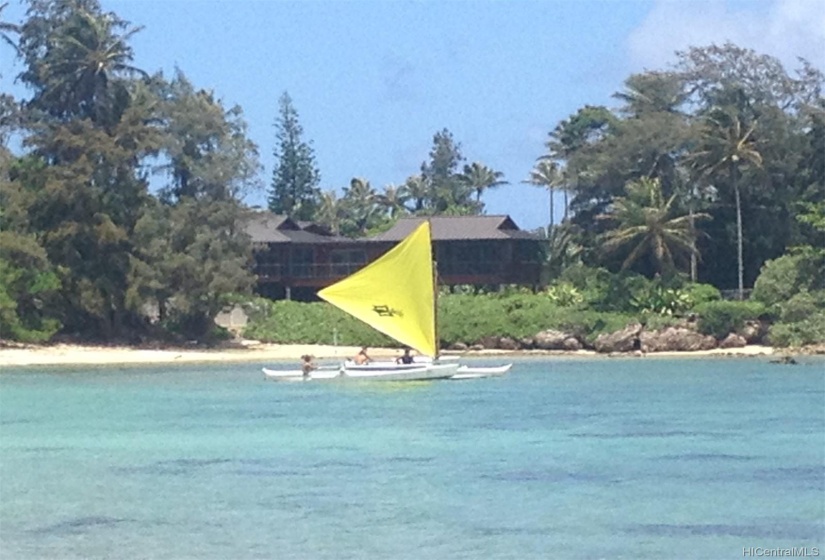 Year round water activities here at Kawela Bay.