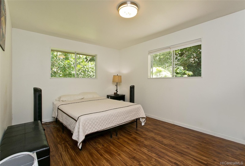 Peaceful Master bedroom with garden / forest view