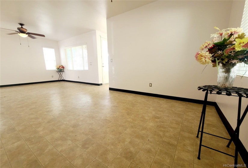 Spacious front formal living & dining room