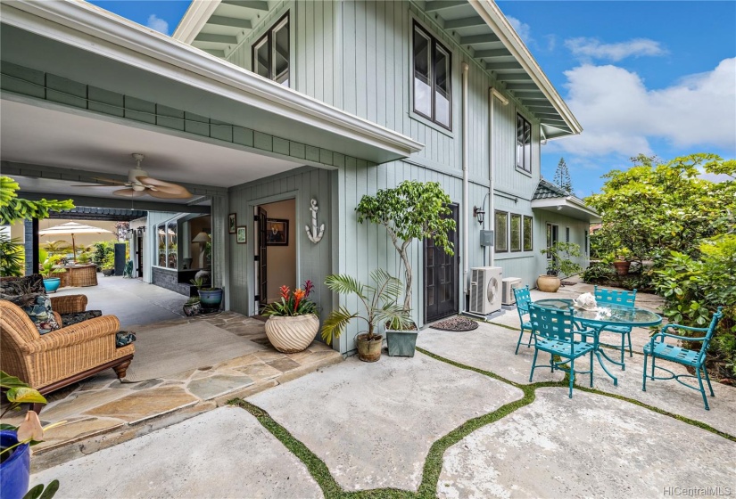 Three large outdoor Patios for gathering with Family and Friends.