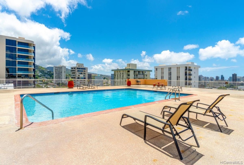 Pool with City Views