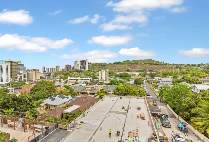 View of Punchbowl overlooking the New Rec Deck and Guest Parking