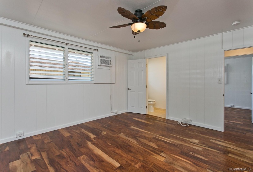 1st level master bedroom w/half bath.