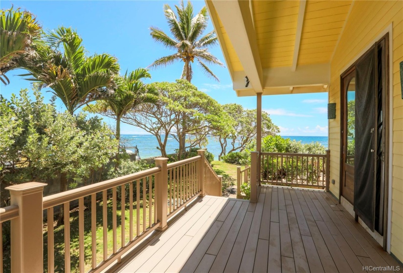 Guest house patio.