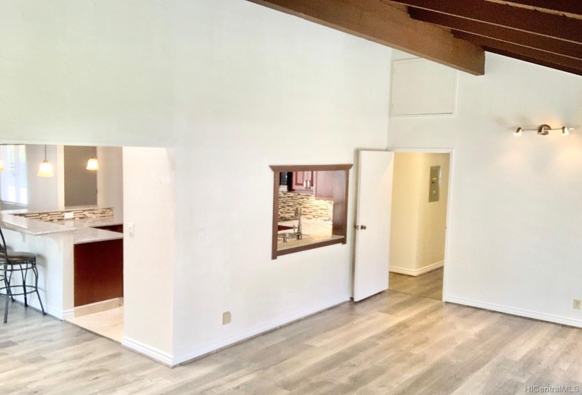 Bonus room off kitchen (additional attic access above doorway)