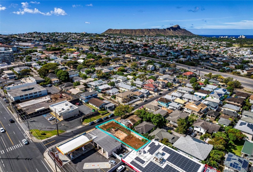 OUTLINE TOP VIEW OF THE LOT IN KAIMUKI!