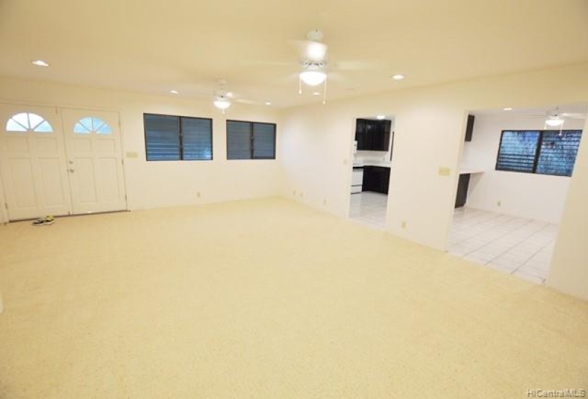 Back-Upstairs unit Living Room...It's Huge!