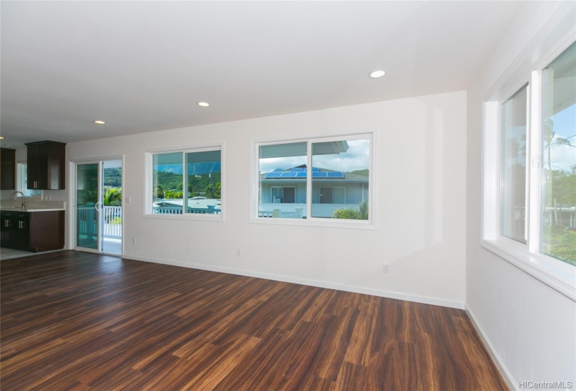 Upstairs living area