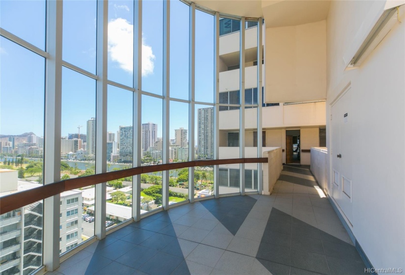 View from 16th floor Elevator Lobby facing #1615 entry