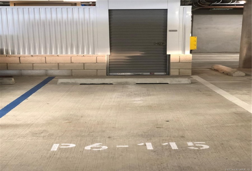 Full-sized parking directly in front of second storage unit.