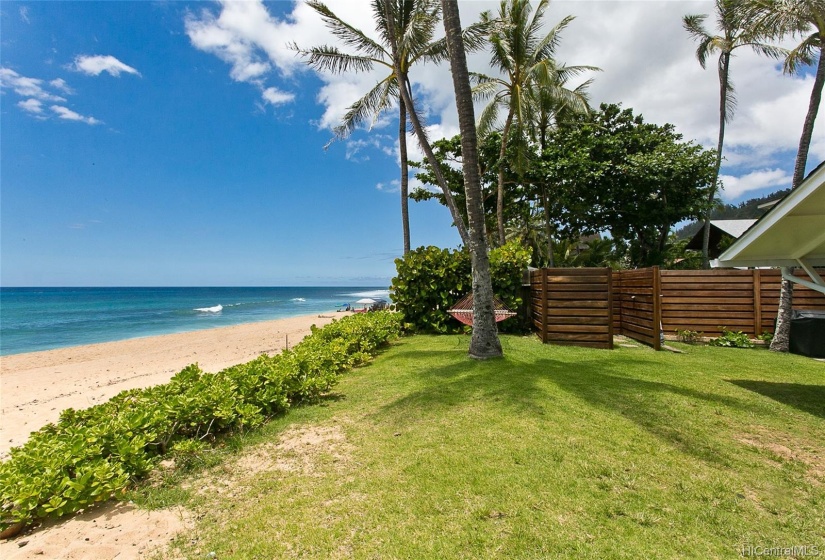 Wide sandy beach