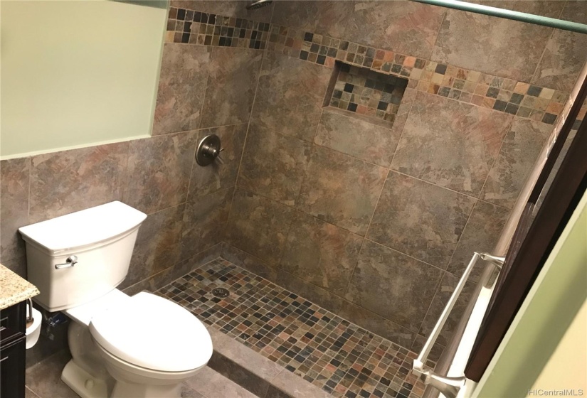 Bathroom with standing shower