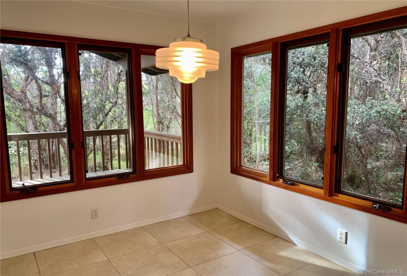 A nice spot for an eat-in kitchen table.