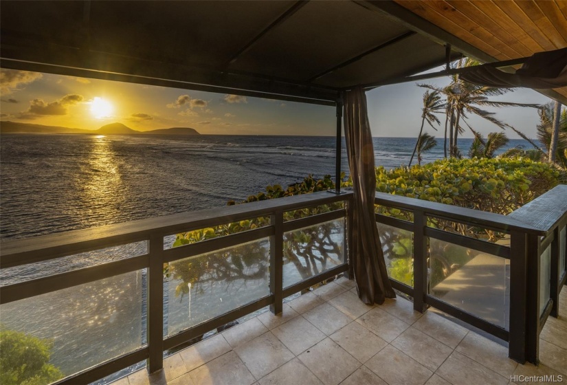 Sunrise from a bedroom lanai