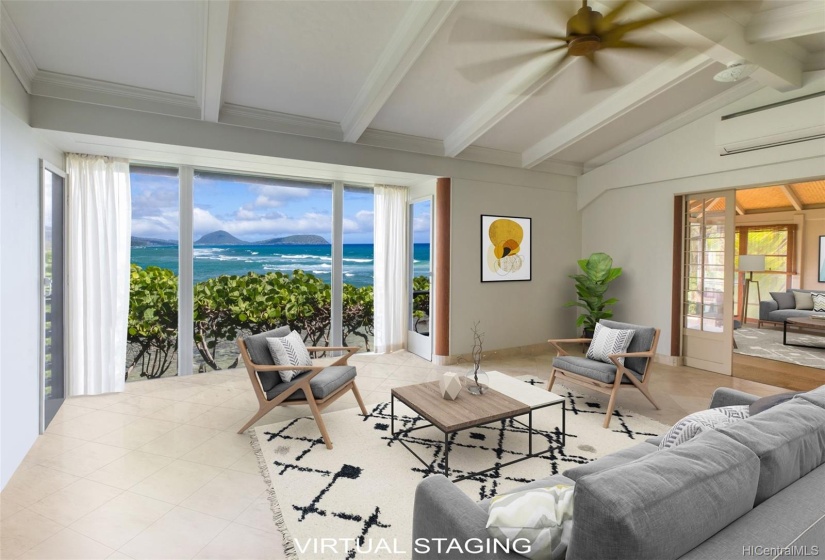 Living room with views