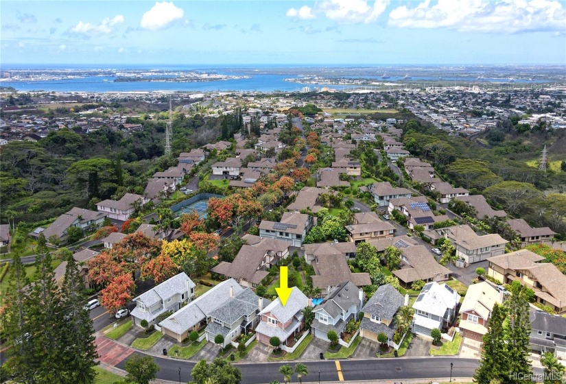 Aerial View showing subject approximate location in neighborhood