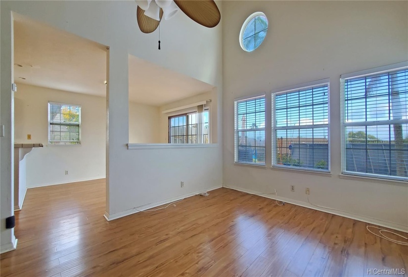 Interior Living area looking at Dinning area on far left