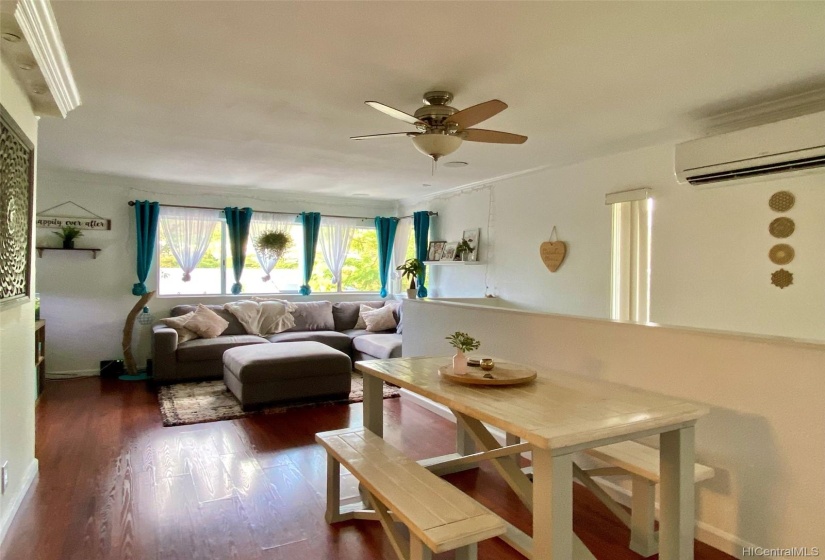 Livingroom offers plenty natural light