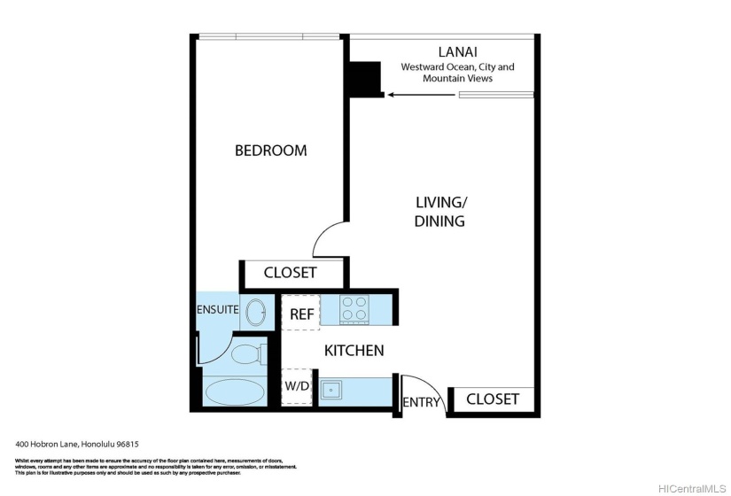 This floorplan is for illustration purposes only and may not be exactly to scale.