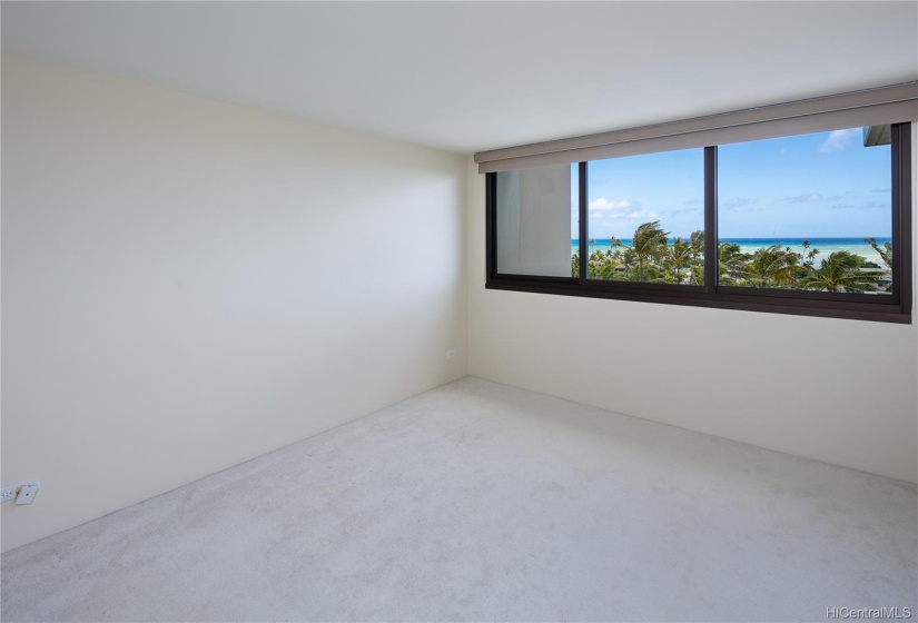 Enjoy the ocean view from the master bedroom.