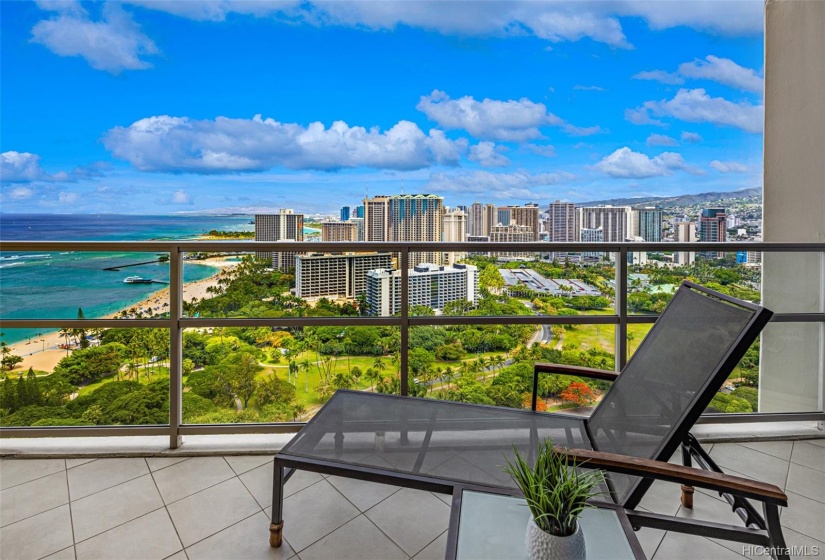 Private Patio and Lounging area