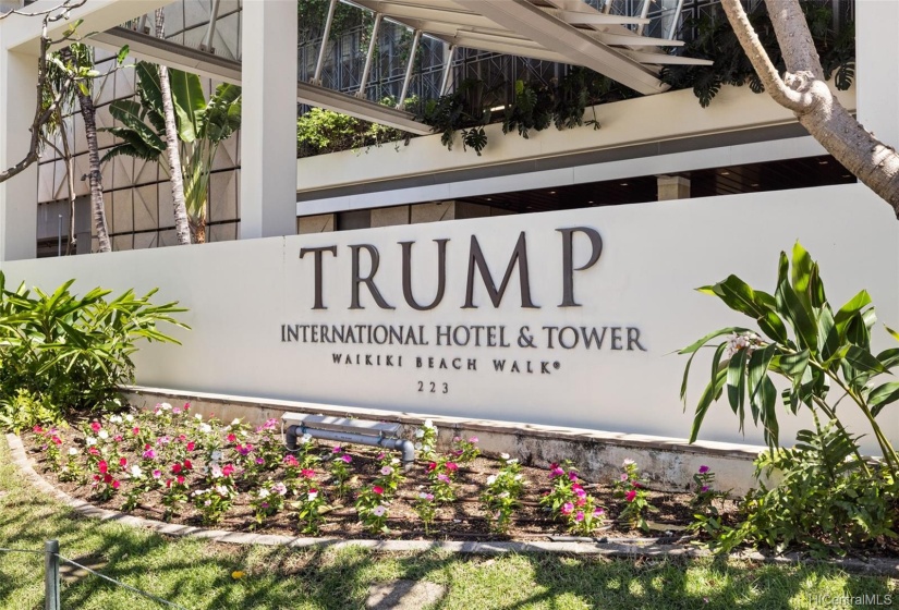 Entrance to Trump Tower Hotel & Residences