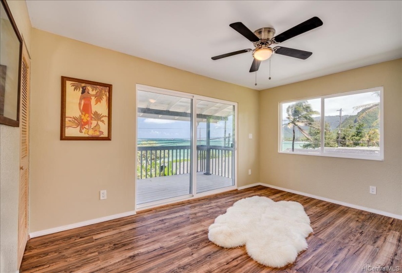 Third bedroom with ocean views