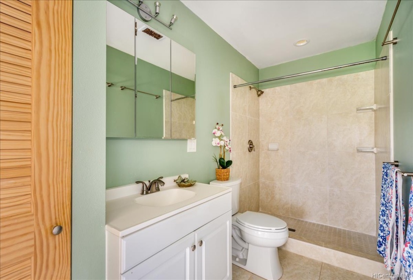 Smaller unit bathroom