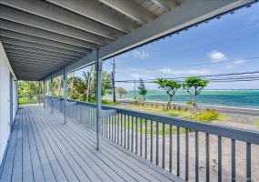 Endless blue skies melt into turquoise blue water from your lanai...