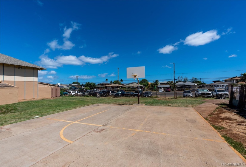 Practice hoops just a short distance from your home.