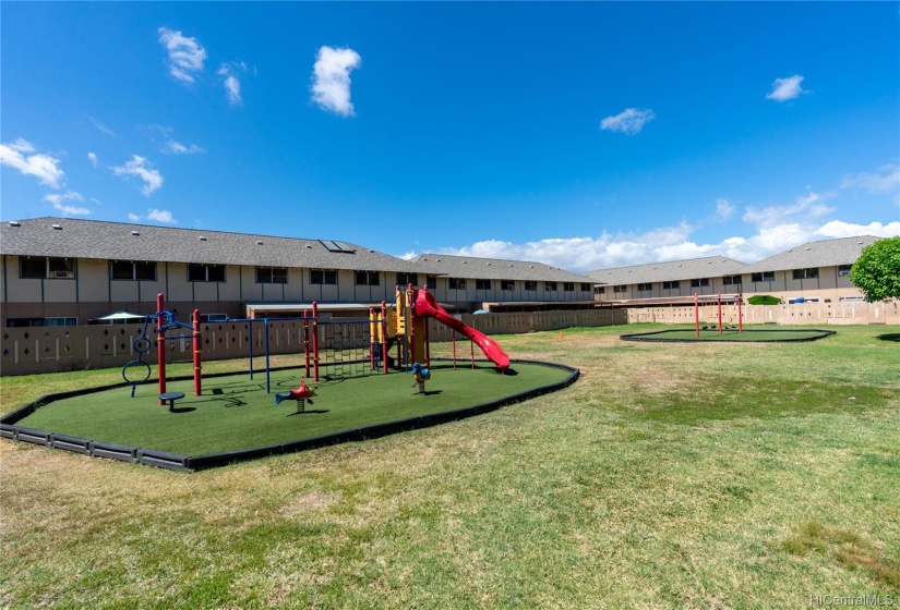 Playground area and pleasant place to relax is just a short distance from your front door.