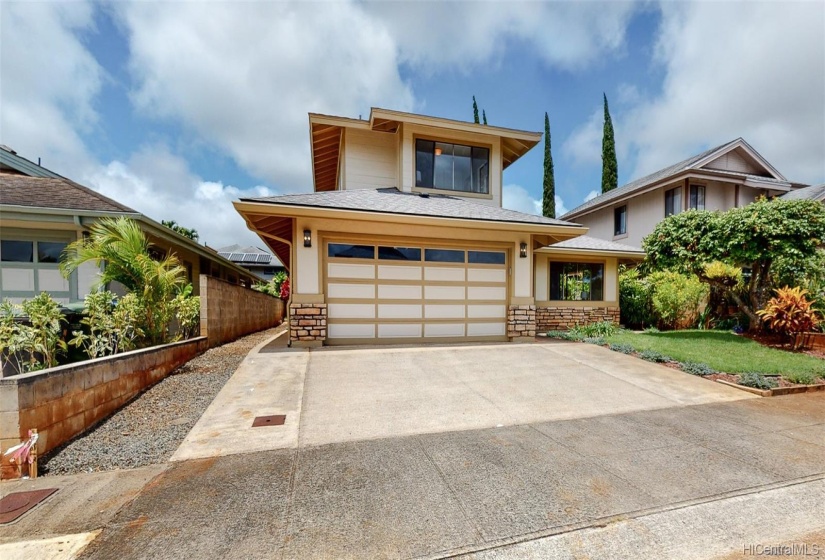 You'll never run out of parking with this double car garage and large driveway