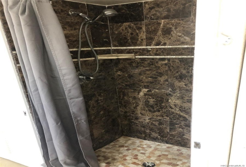 Shower stall which was recently renovated.