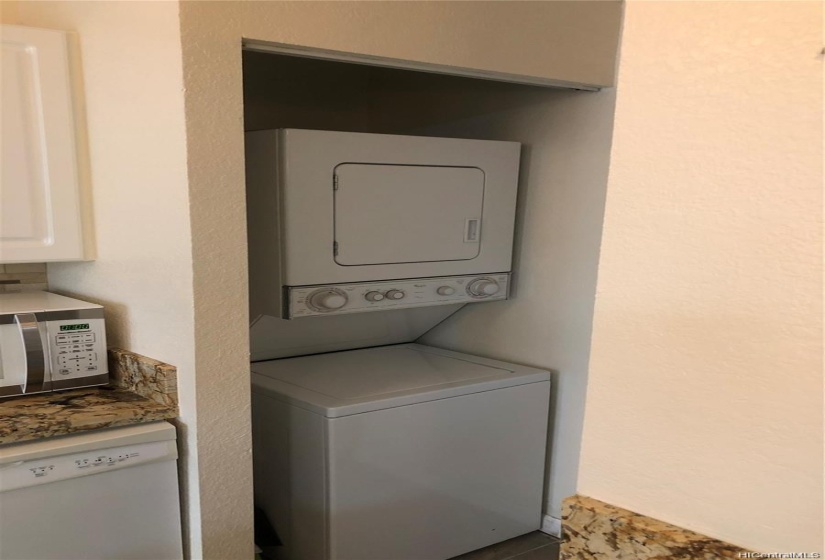 Washer/dryer in your unit for convenience.