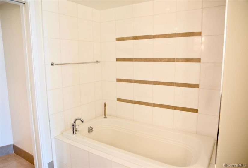 Tub in master bath